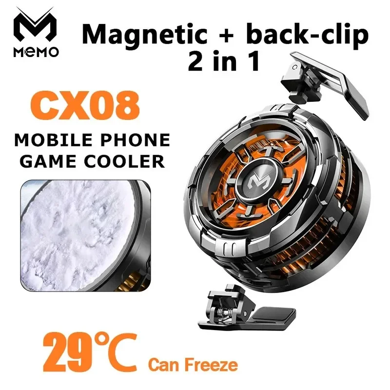 Mobile phone ice cooler magnetic cooling fan case radiator for PUBG gaming back clip for smartphones