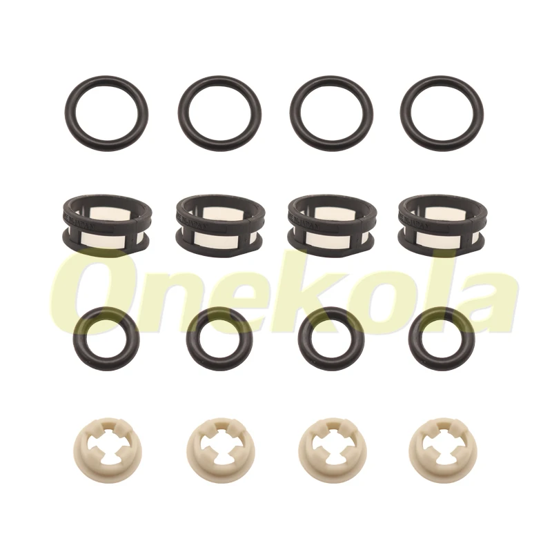 Fuel Injector Seal O-Ring Kit Seals Filters 16600-57Y01 1991-1999 Nissan Sentra 200SX NX 1.6L L4 GA16DE Engine 16600-57Y00