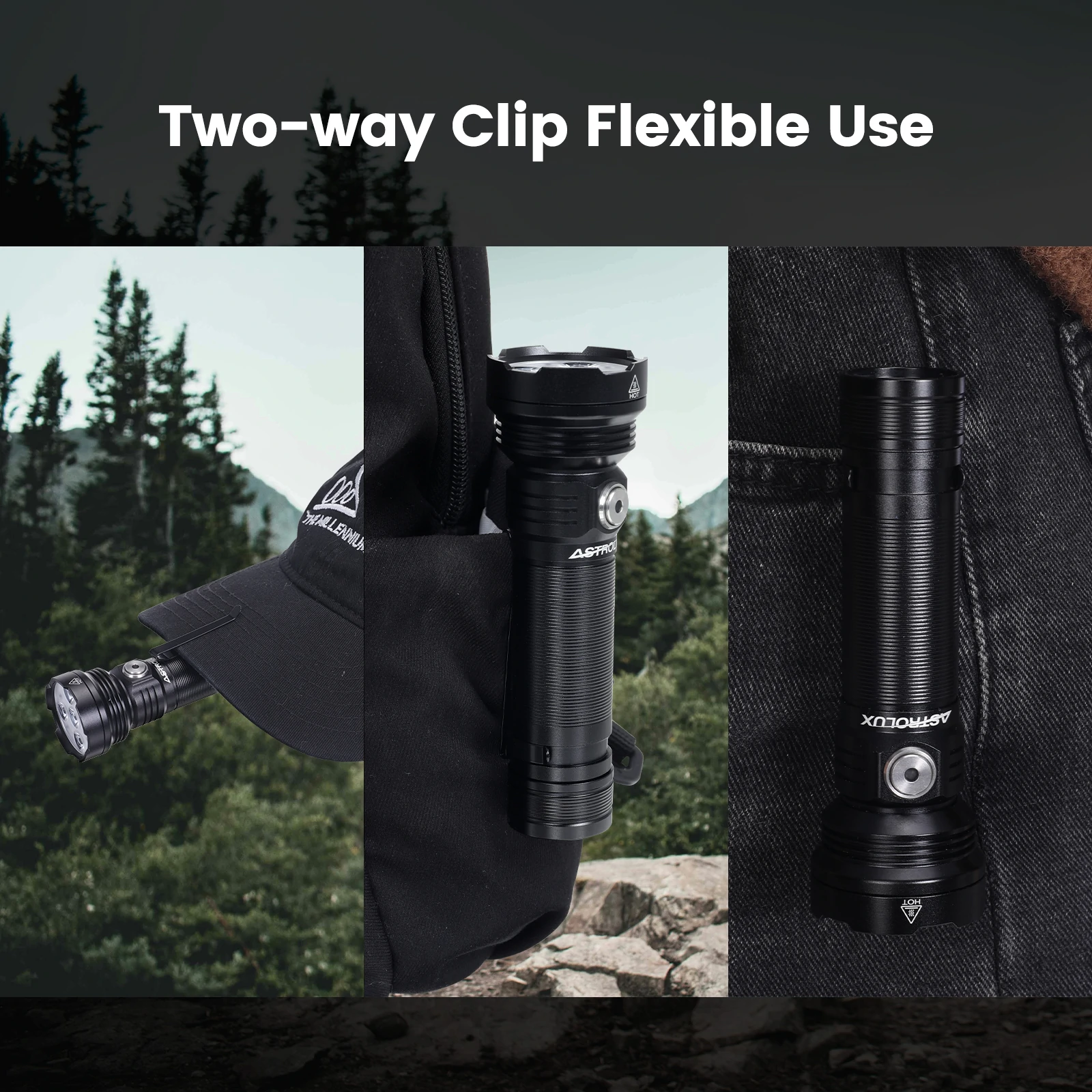 Astrolux EP05 5*LH351B LED 2500LM Flashlight 21700 Battery USB