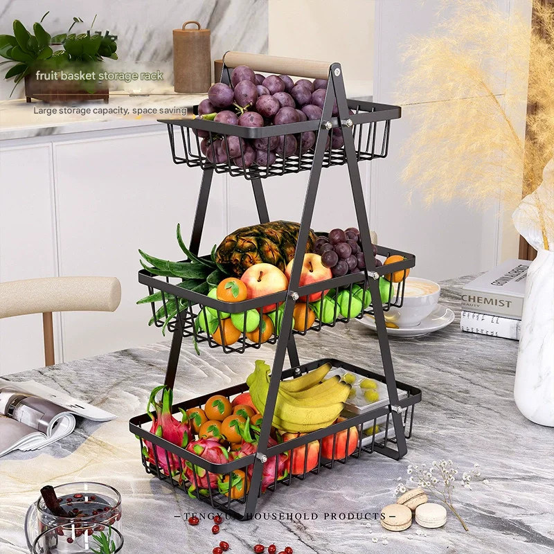 Double Layer Storage Basket 3