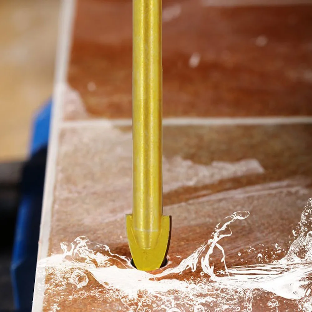 

Наконечник сверла для плитки, из карбида вольфрама, 10*10 шт., 6 мм сверла, высокопрочная Высококачественная портативная насадка сверла