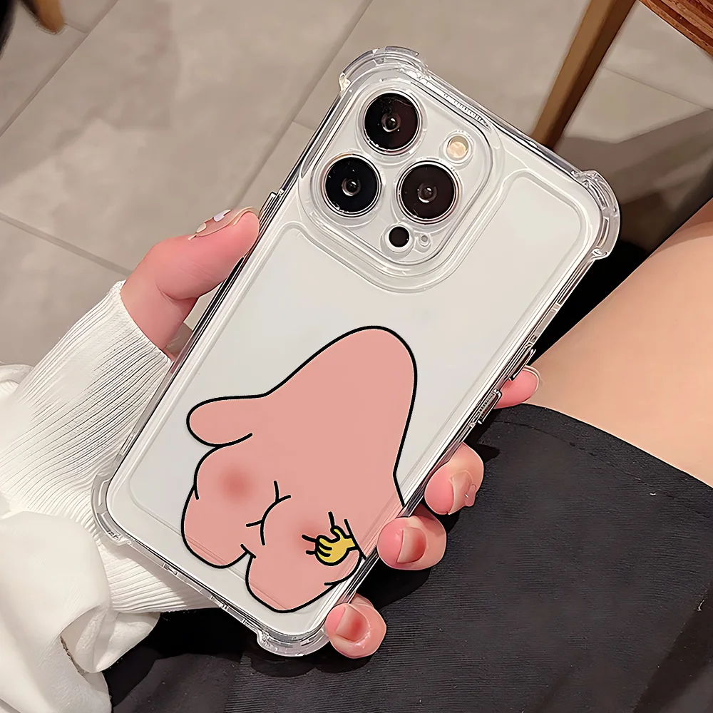 Adorable SpongeBobs Couple Clear TPU Phone Case