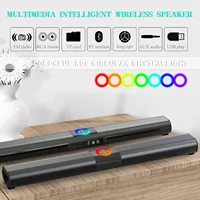 HOMEFISH BS-20  RGB Ambient Light Bluetooth Speaker 6 EQ Sound Effects 4 Speakers Supports TF, USB, AUX, RCA, Bluetooth, FM - Image 3