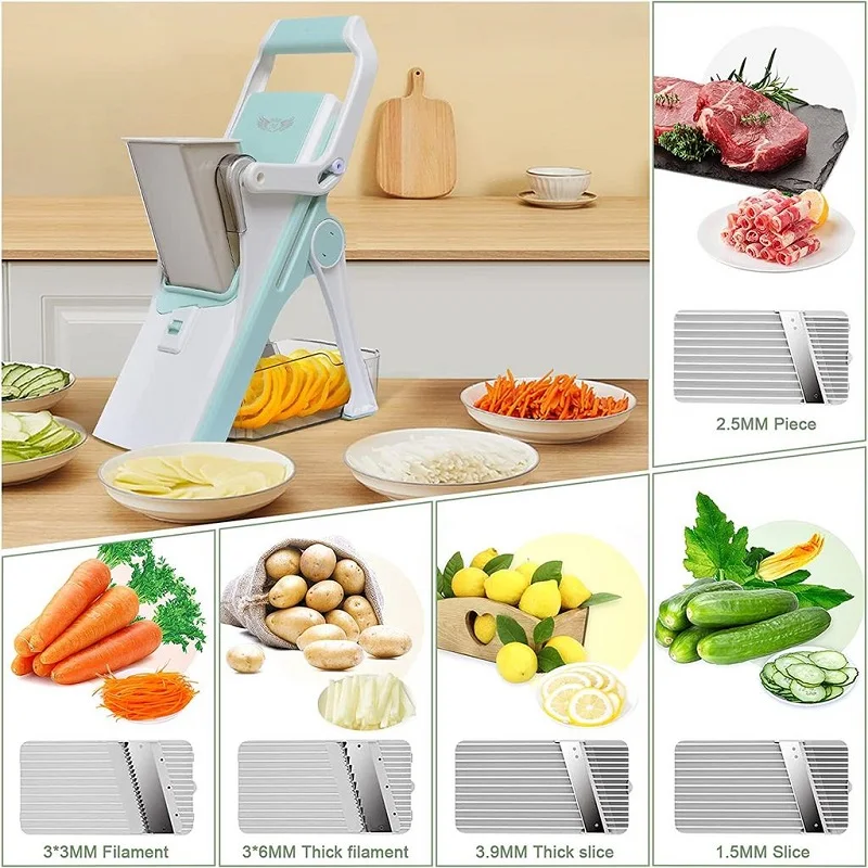 5 in 1 Vegetable Slicer  Kitchen Cart – atozkart