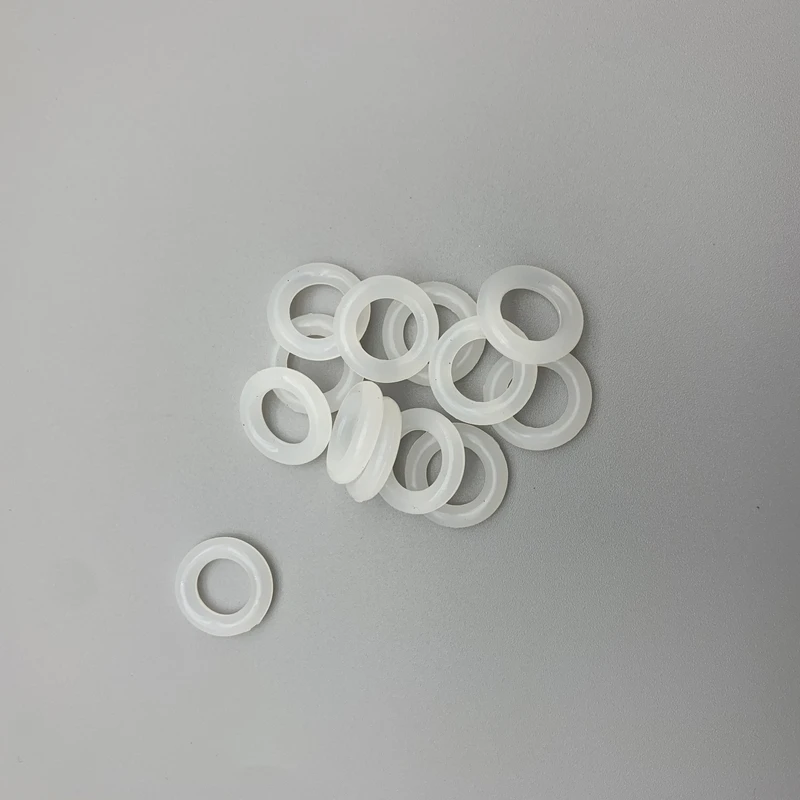 VMQ 화이트 실리콘 링 가스켓, 식품 등급 방수 와셔 고무 절연 O 링, CS 5mm OD 20mm 60mm, 로트당 20 개
