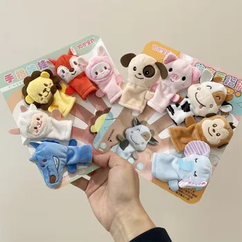 Sussidi didattici per la scuola materna Bambole per l'educazione dei bambini Animali Peluche per bambini Marionette da dito per bambini Bambola Marionette a mano per bambini Giocattoli 1