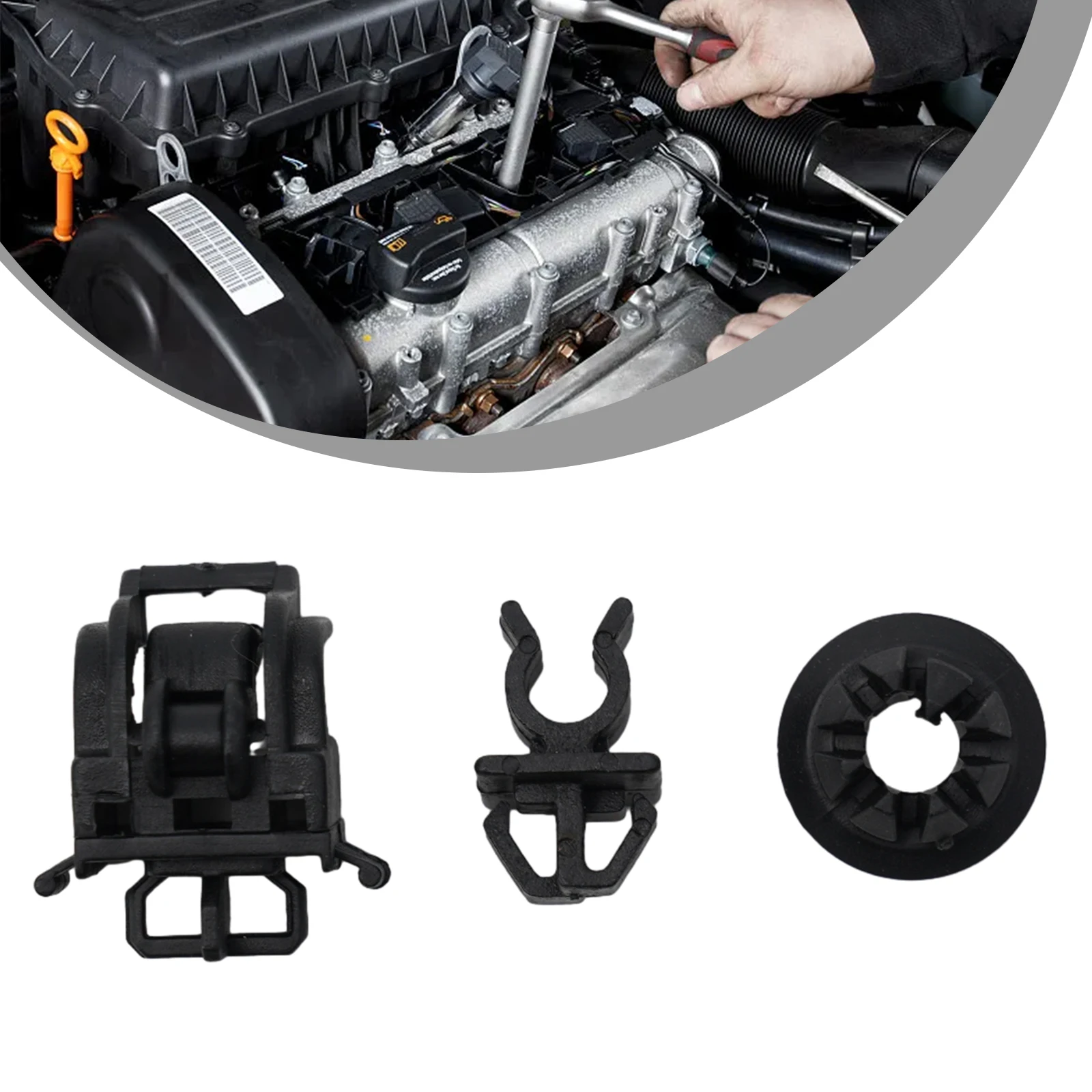 

3Pcs/Set Plastic Hood Rod Holder Opener Car Clips Plastics For Honda For Accord For Odyssey Car Clip Fasteners