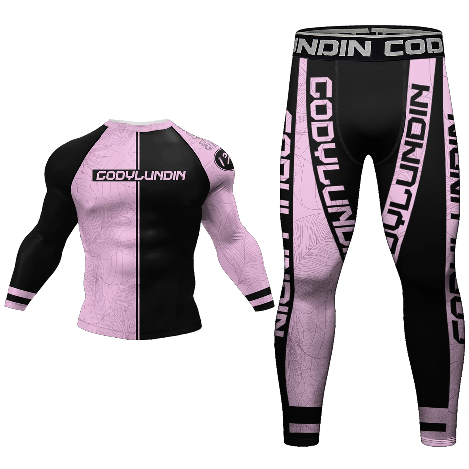 New Designer Boxing Jersey jiu jitsu No Gi Rashguard Set Pink Compression Active Wear For Men Women Custom Grappling Fightwear 5