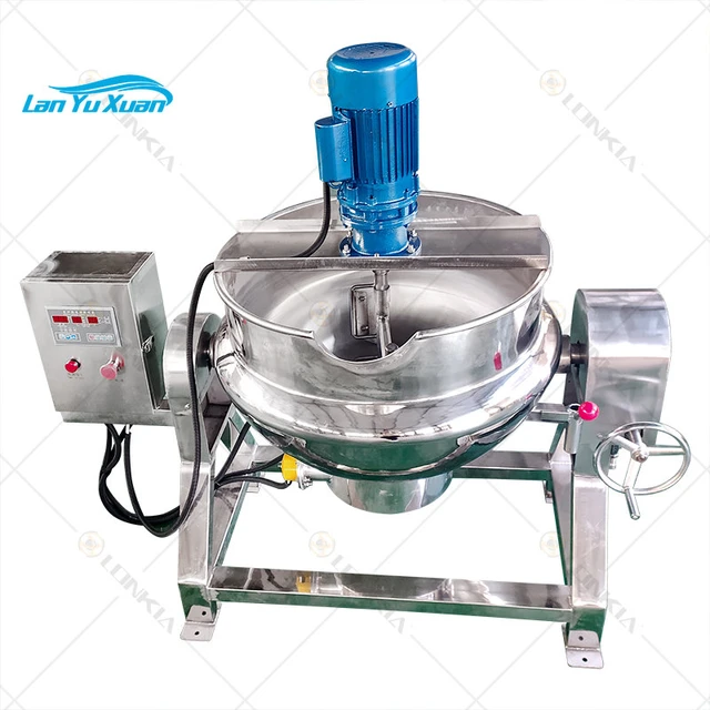 Steam Electric Cooking Pot Stirrer Jacket Kettle with Agitator - China Electric  Pot Stirrer, Stainless Steel Boiling Pan