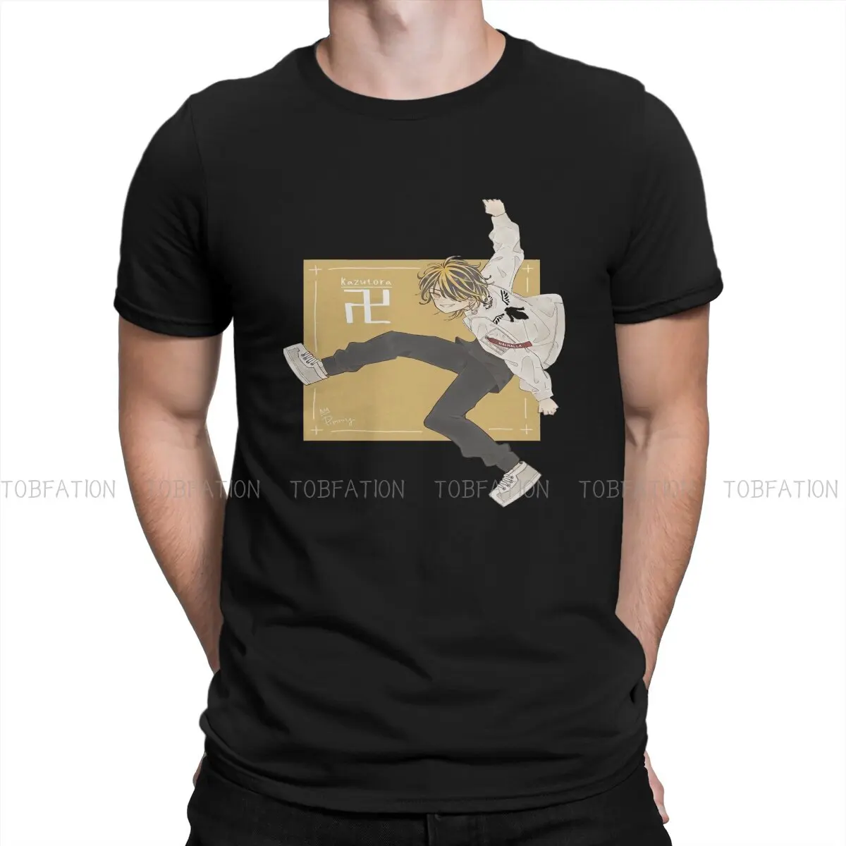 

Tokyo Revengers TV Show TShirt for Men Kazutora Classic Soft Casual Tee T Shirt Trendy