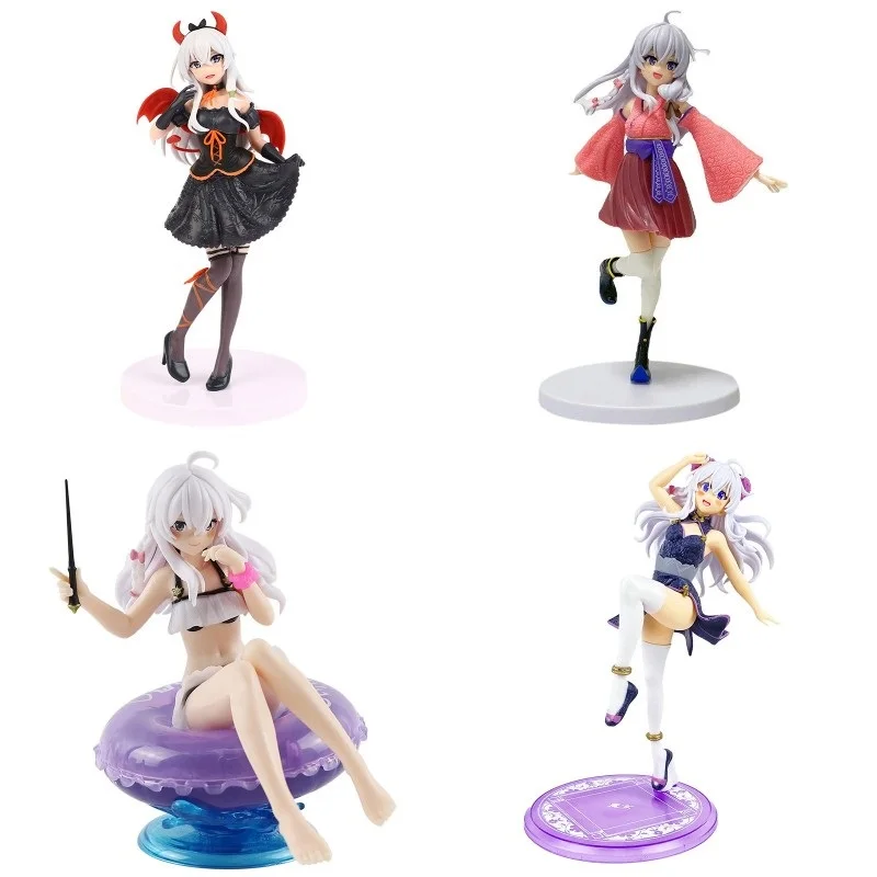 

20cm Wandering Witch:The Journey Of Elaina Action Figure Little Devil Elaina Figures Anime PVC Collection Model Toys Kids Gifts