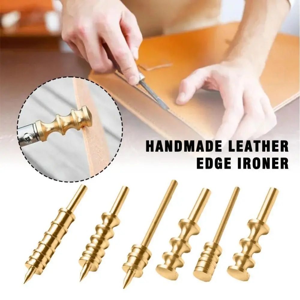 

Латунный инструмент ручной работы для обработки кожаных кромок, инструмент для горячего прессования кожаных кромок, многослойный инструмент для обработки кожи