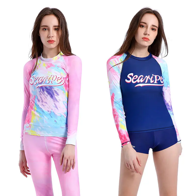 

Женский купальник с длинными рукавами для студентов, Солнцезащитный тонкий Быстросохнущий костюм для подводного плавания с Медузой для серфинга и дайвинга