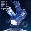 One Pack Of Children's 10  Launcher Handheld Portable Electric Automatic Bubble Gun LED Light For Boys And Girls 2