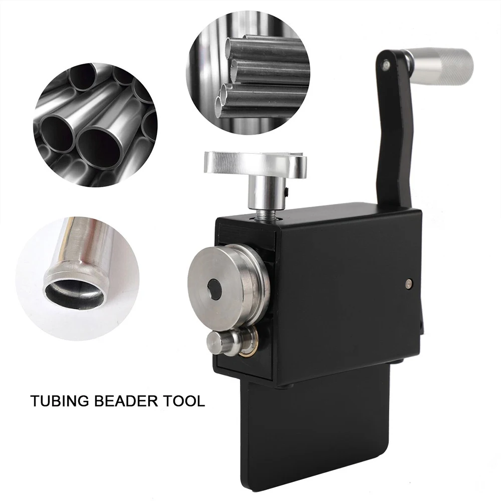 

Tubing Beader Tool Manual Bead Roller Intake and Intercooler Piping Crimping Tool Fit 5/8" or Larger ID Tubes Aluminum