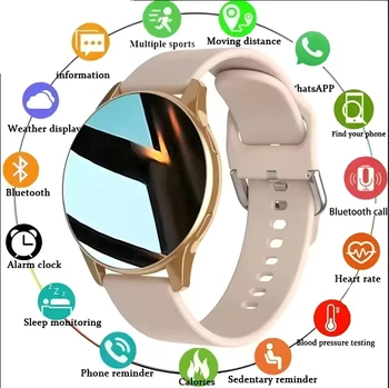 Women Bluetooth Call Smart Watch HeartRate Blood Pressure Monitoring Smartwatches Waterproof Men Smartwatch Android IOS 1