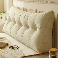 Large Bolster Triangular Headboard Wedge Backrest Positioning Support Bed Rest Reading Pillow Headboard Wedge Pillows200x20x50cm 1