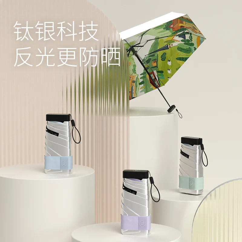 

Зонт Ультрафиолетовый Женский, 1 шт., 6 ребер, 91 см