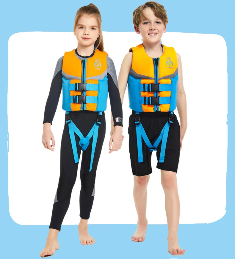 Description Picture 6 of itemKids Swim Vest, Buoyancy Jacket For Boys Girls, Float Buoyancy Swimsuit, Children Flotation Swimming Aid 50N