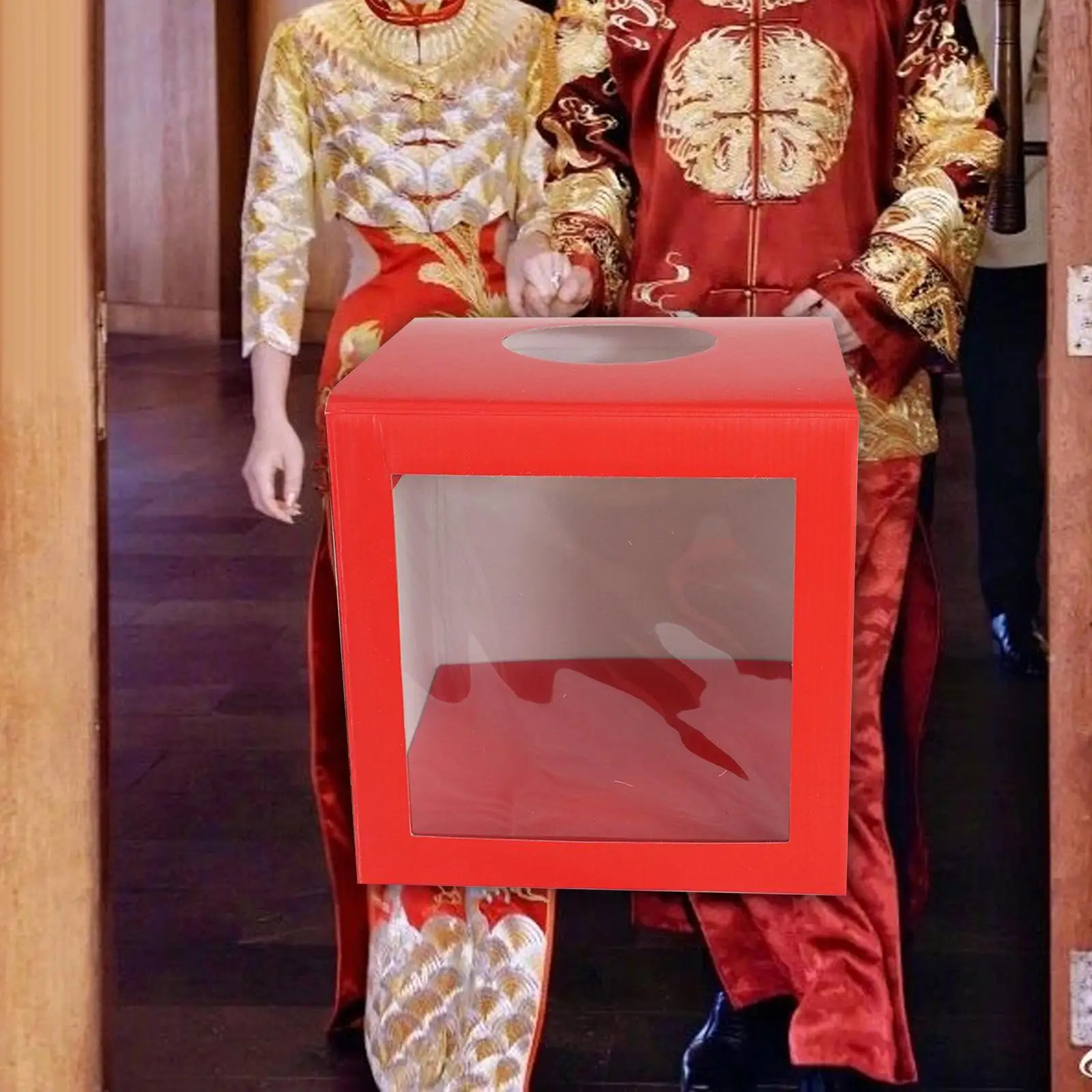 Boîte De Loterie Transparente 25x25x25 Cm - Cadre Aluminium, Ouverture Large - Pour Tombola, Vote, événements