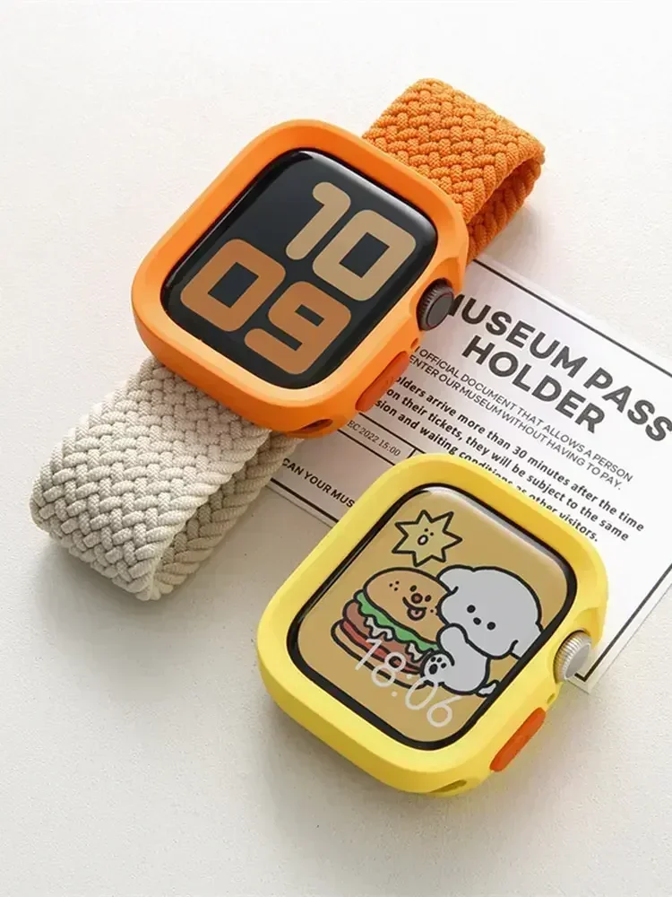 Candy Soft Silikonhülle für Apple Watch Cover 10 8 9 7 6 5 4 Ultra 49/45/46/Schutz für iWatch Series 44mm 42mm 41mm Hülle – Detail 4