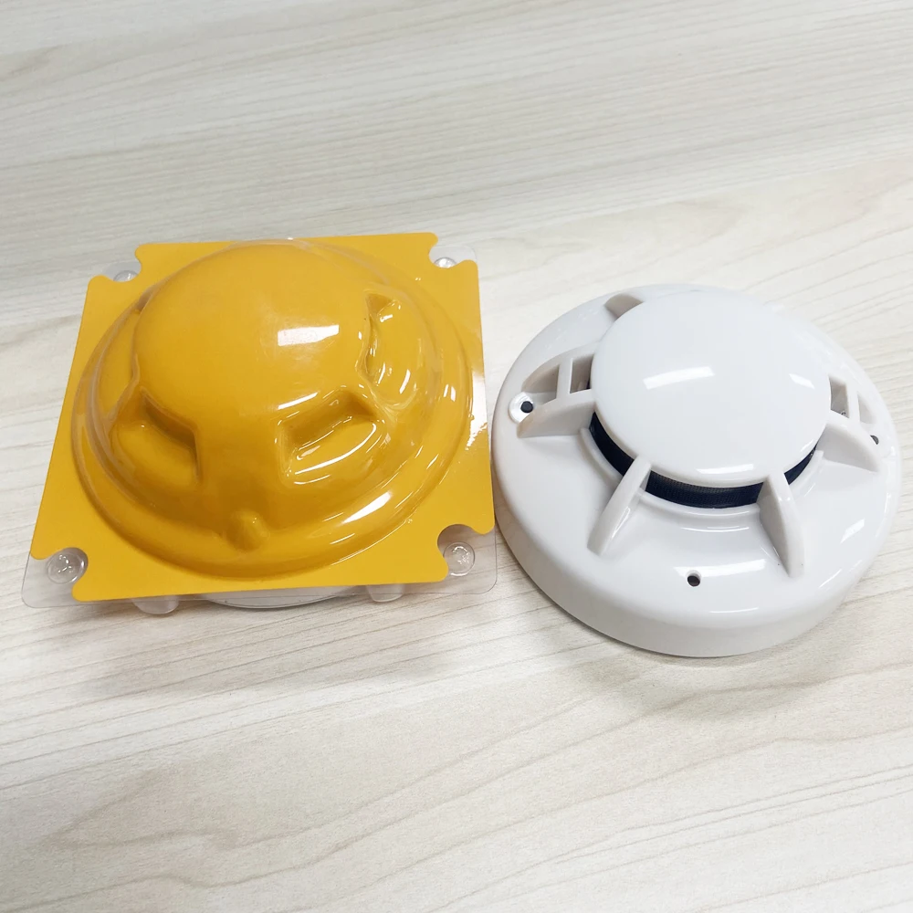 Détecteur de chaleur à fil 9-28Vdc, 1 pièce, NC/NO, sortie de Contact sec, capteur d'alarme de fumée d'incendie au plafond intérieur pour la sécurité de la maison