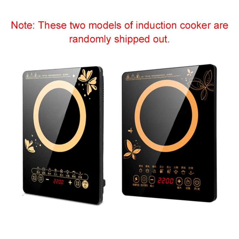 DMWD Electric Magnetic Induction Cooker Household Waterproof Small Hot Pot Heating Stove Touchpad Stir-fry Dish Cooking Oven EU