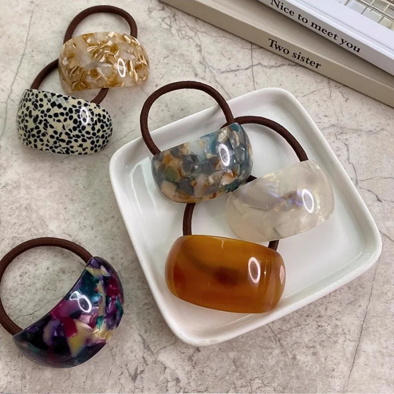 Elegant Coffee-Colored Hair Ties for Women: Stylish & High-End Accessories