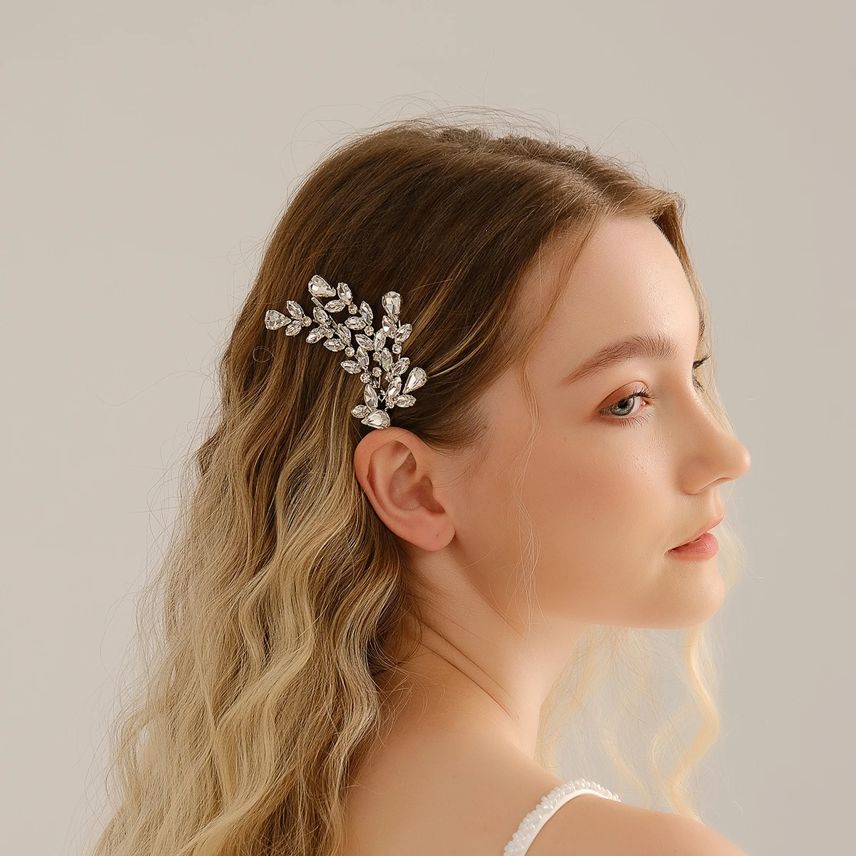 Mode Perlen Hochzeit Haar Schmuck Zugang Legierung Kunst Elegante Braut Kristall Haarnadel Hochzeit Schmuck Schönheit Haar Zubehör – Detail 18