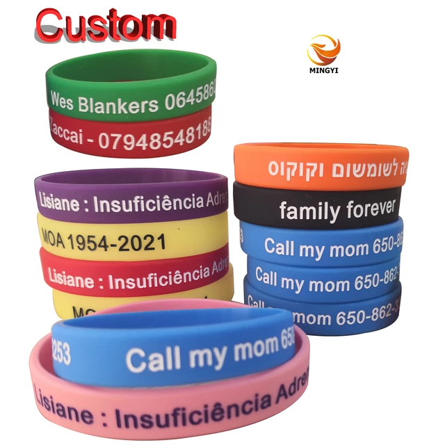 Reminderband Custom Luxe Silicone Wristbands - India | Ubuy