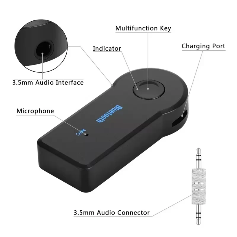 Wireless Bluetooth 5.0 Car Audio Receiver Adapter
