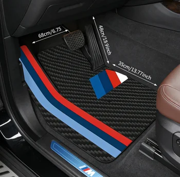 Tappetini per auto di alta qualità, resistenti all'usura e durevoli, design versatile in bianco e nero