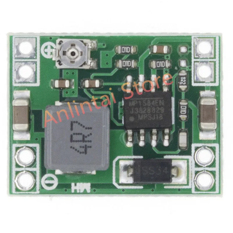 

MP1584EN 3A Ultra-Small Size DC-DC Step Down Supply Module Adjustable Power Step-down Descending Output 24V 12V 9V 5V 3V MP1584