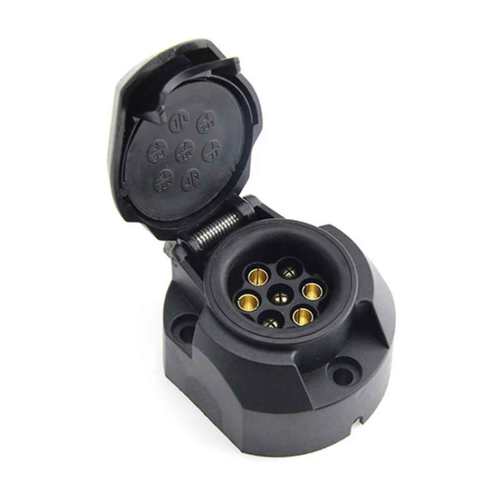 

For Recharge Panel Car Socket Flush Mount Black Caravan DC 12V Hauling Towing Trailer Adapter Kit Plastic Plug