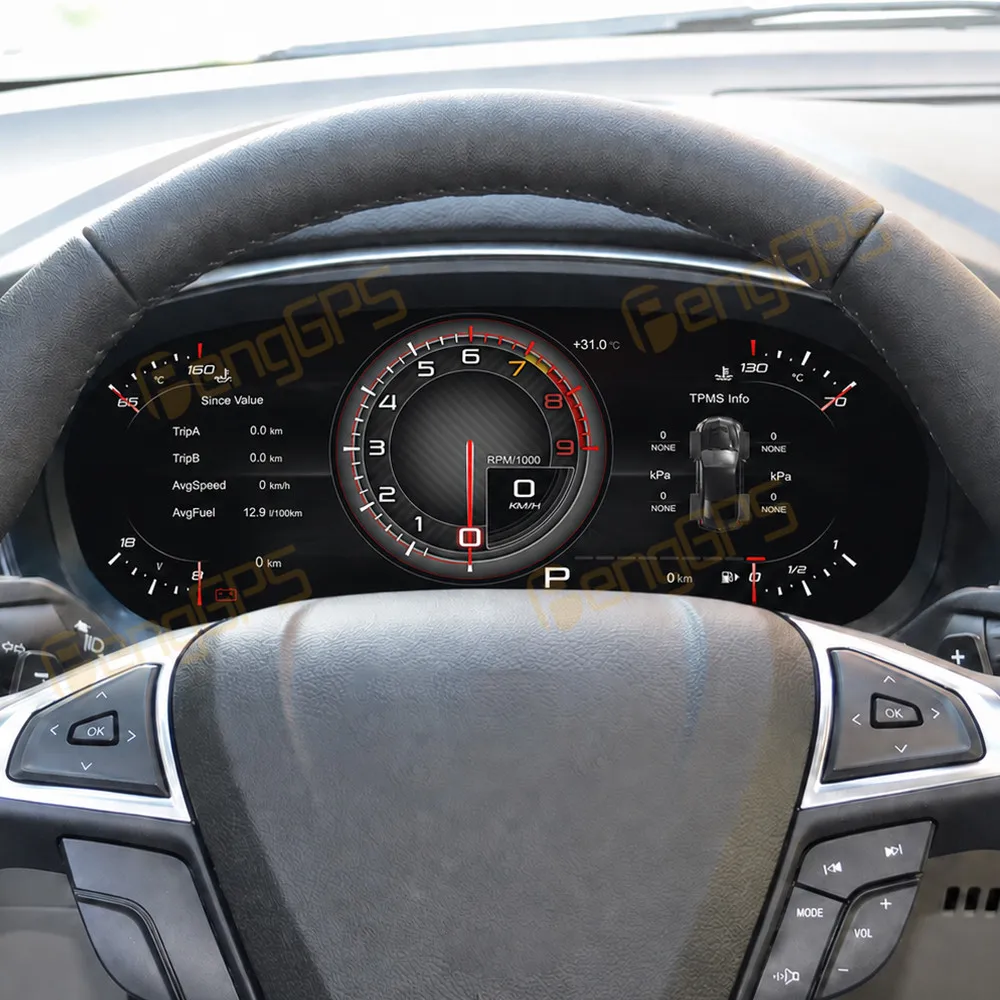 Panel de Instrumentos Digital LCD para Ford Mondeo 2013-2021, Tablero de Instrumentos, Velocímetro Multifuncional 3