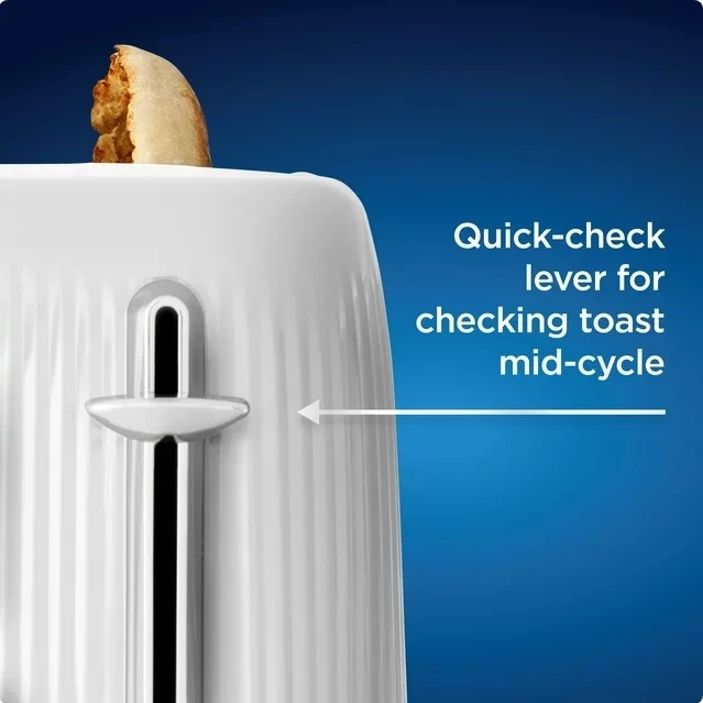 Oster® 2-Slice Toaster with Extra-Wide Slots, White 6