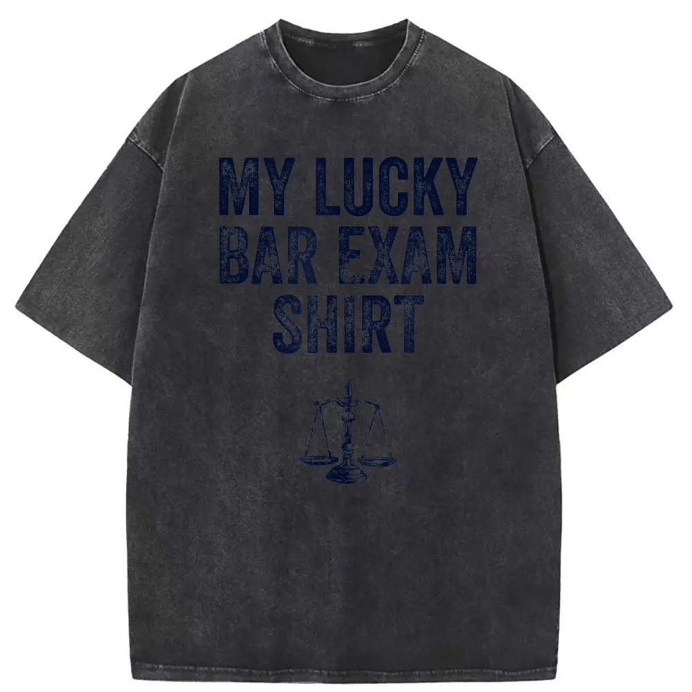 

My Lucky Bar Exam Men Retro T-Shirts Funny Summer Tshirts Sweatshirts Man Long Sleeve Designer Printed Clothing Unisex Tees