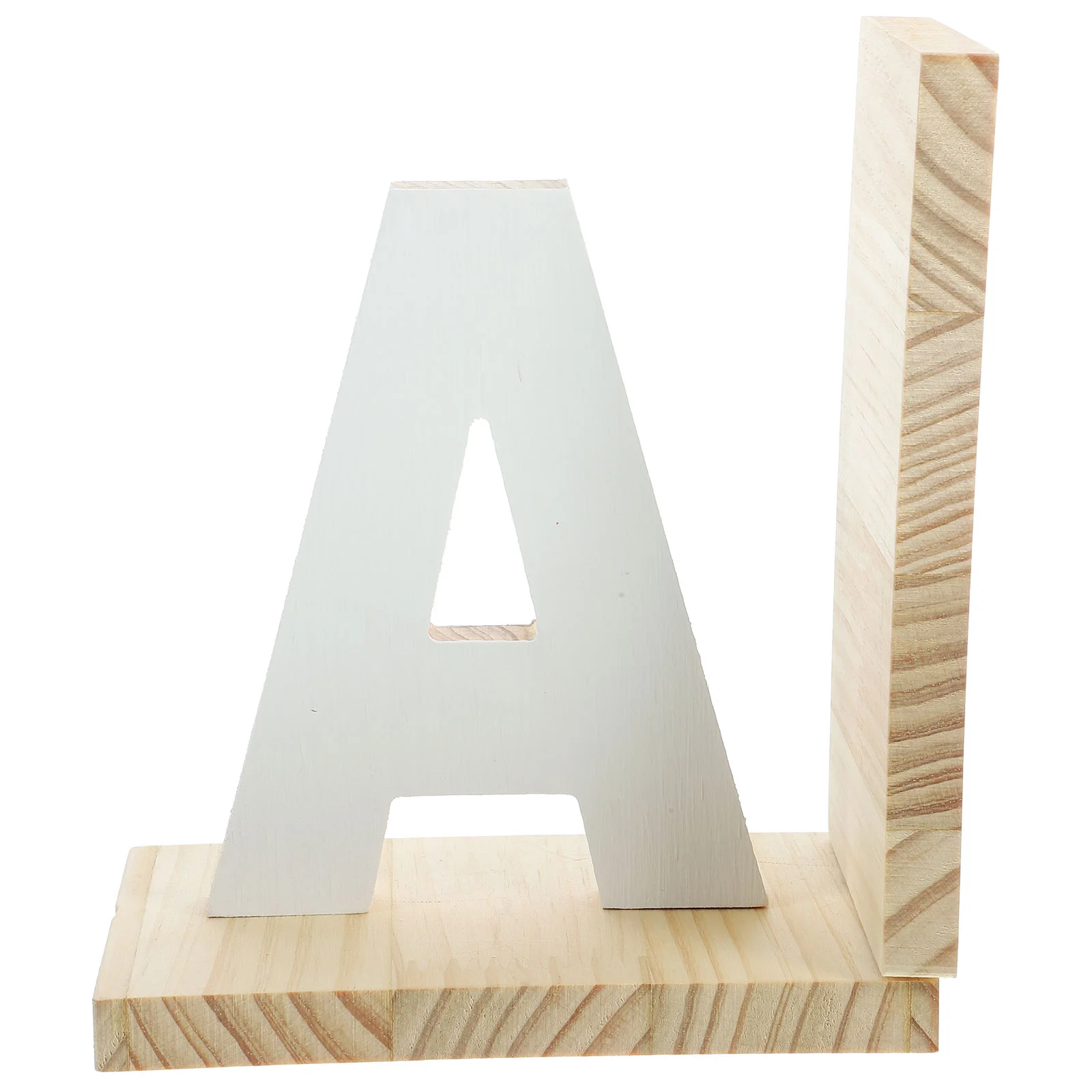 

Shelf Book Organizer Crafted Ends Bookshelves Wooden Stand Letter Shaped Holders Shelfs Stands Desktop