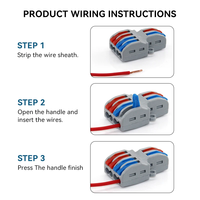 1/5/10 PCS 1 w wielu Out szybkie złącza elektryczne uniwersalny kompaktowy Splitter kabel połączeniowy złącze Push-in zacisk blok