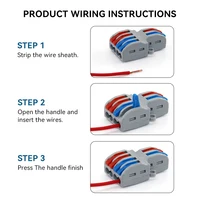 1/5/10 PCS 1 in Multiple Out Fast Electrical Connectors Universal Compact Splitter Wiring Cable Connector Push-in Terminal Block - Image 4