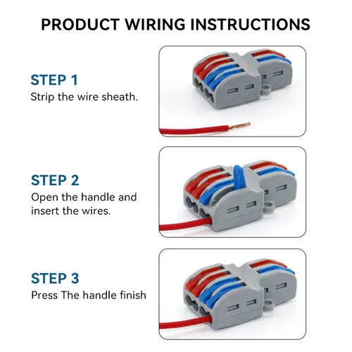 1/5/10 PCS 1 in Multiple Out Fast Electrical Connectors Universal Compact Splitter Wiring Cable Connector Push-in Terminal Block - Image 4