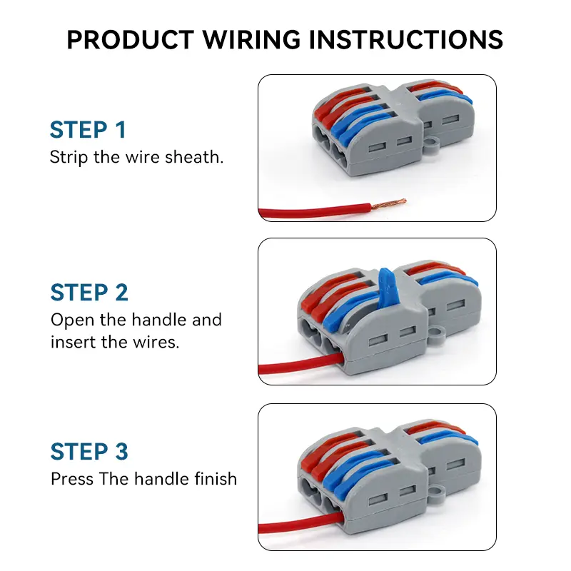 1/5/10 PCS 1 in Multiple Out Fast Electrical Connectors Universal Compact Splitter Wiring Cable Connector Push-in Terminal Block - Image 4