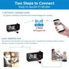 Wireless Mini clock Camera 1080P/4K with Remote Viewing, Motion Detection, Loop Storage & WiFi 2.4G for Home Security 3