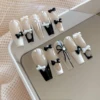 60pcsMini Fragrant Pearl Bow Nail Accessories Sweet and Cute Versatile Tie Wearing Armor Small Decoration Wholesale 4