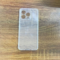 Transparent Black Soft TPU Phone Case - Silicone Protective Back Shell for Cubot A40 (Clear)