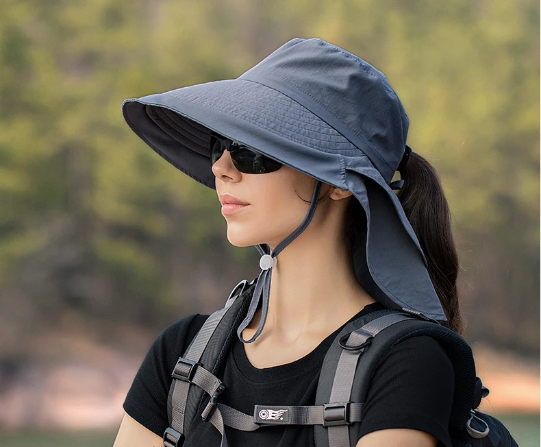 Bucket Hats Women Ponytail, Bucket Hat Sun Protection