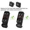 Window Switch Button Covers for Mercedes Benz W203 W208 C Clk Class Front Left+Right Window Switch Repair Button Caps 6