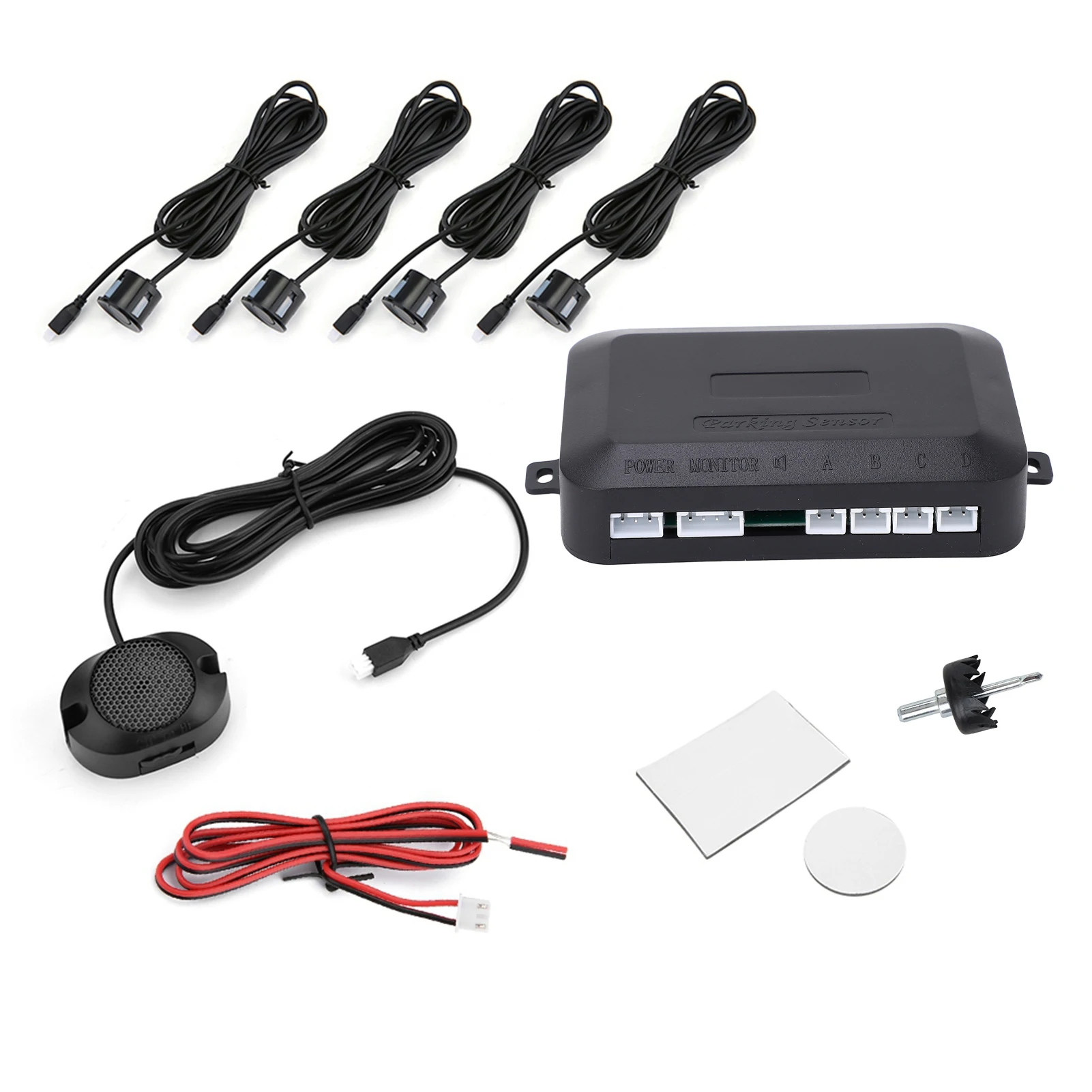Car Parking Sensor Reversing Radar Kit Warning Sound Indicator Probe ...