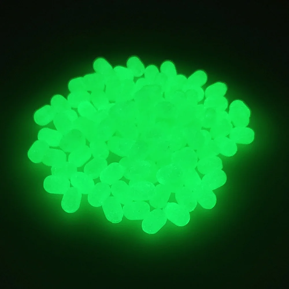 Assorted Soft Plastic Glow Fluorescent Green White Luminous