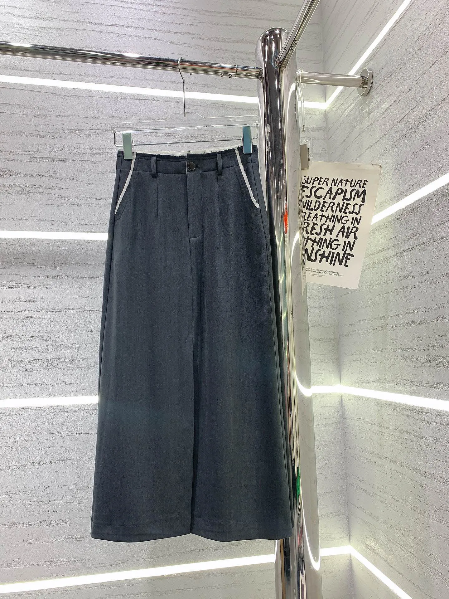 

Half skirt front slit design waist head irregular splicing everything casual fashion 2023 summer new 0408